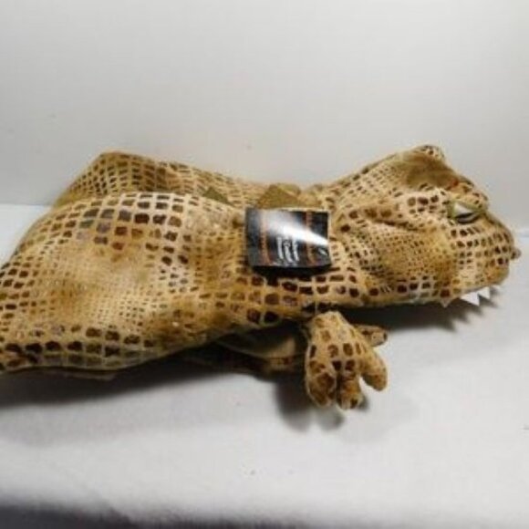 Dog Costume Dinosaur Brown Reptile Print MEDIUM Length 14-17" Girth 19-23" NWT - Picture 6 of 8